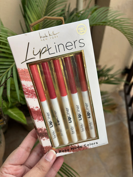 5 Rosy Nude Colors Lip Liner Set