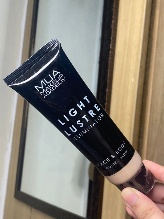 MUA Makeup Academy Light Lustre Illuminator Face & Body Golden Glow 80ml