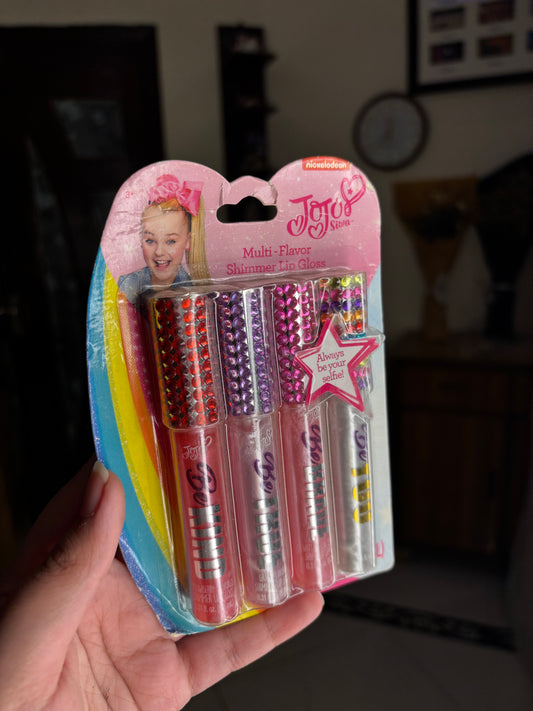 Jojo Siwa Pack of 4 Multi Flavor Shimmer Bejewelled Glosses