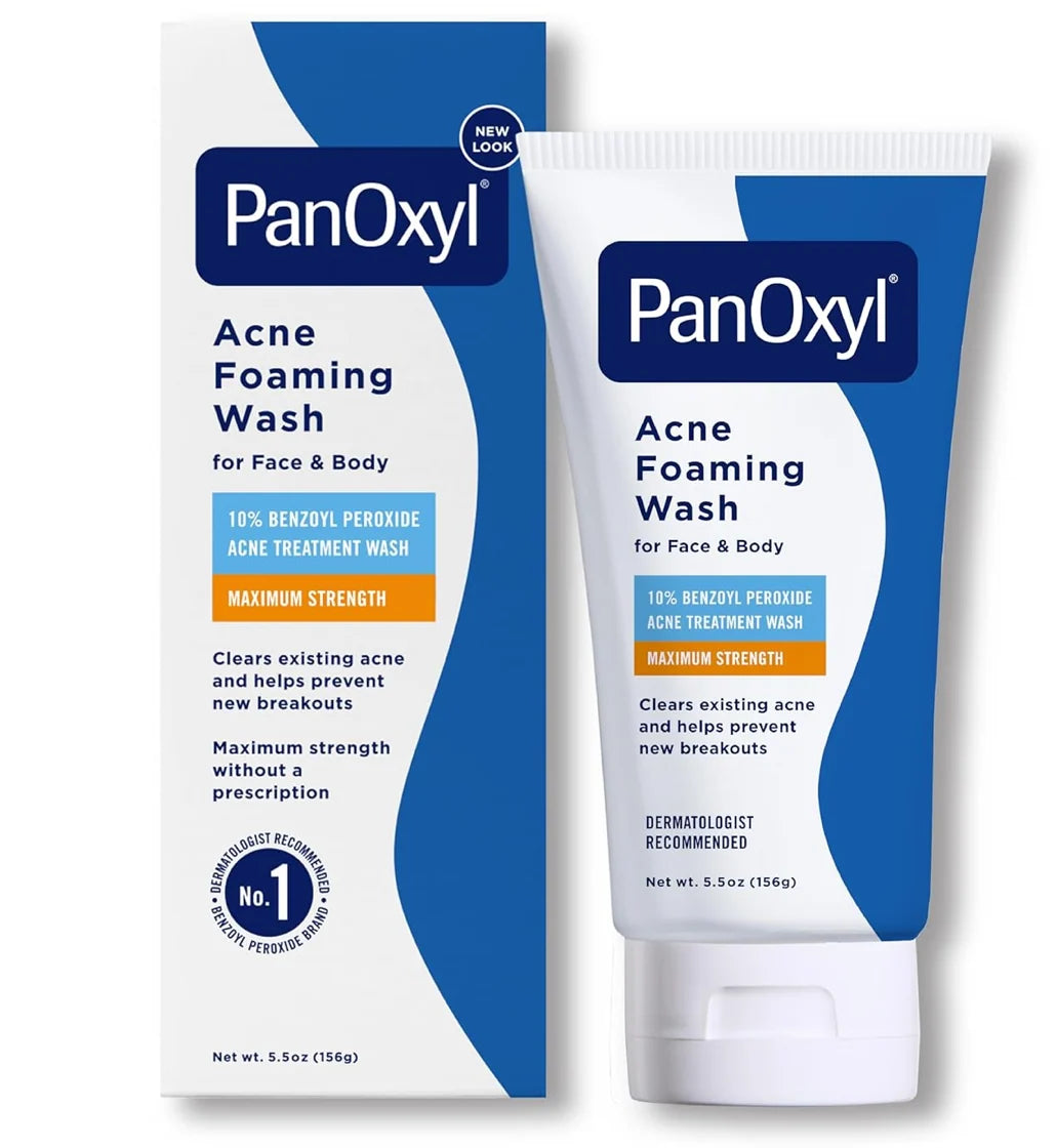 PanOxyl 10% Benzoyl Peroxide Acne Foaming Wash 156g | Acne Cleanser