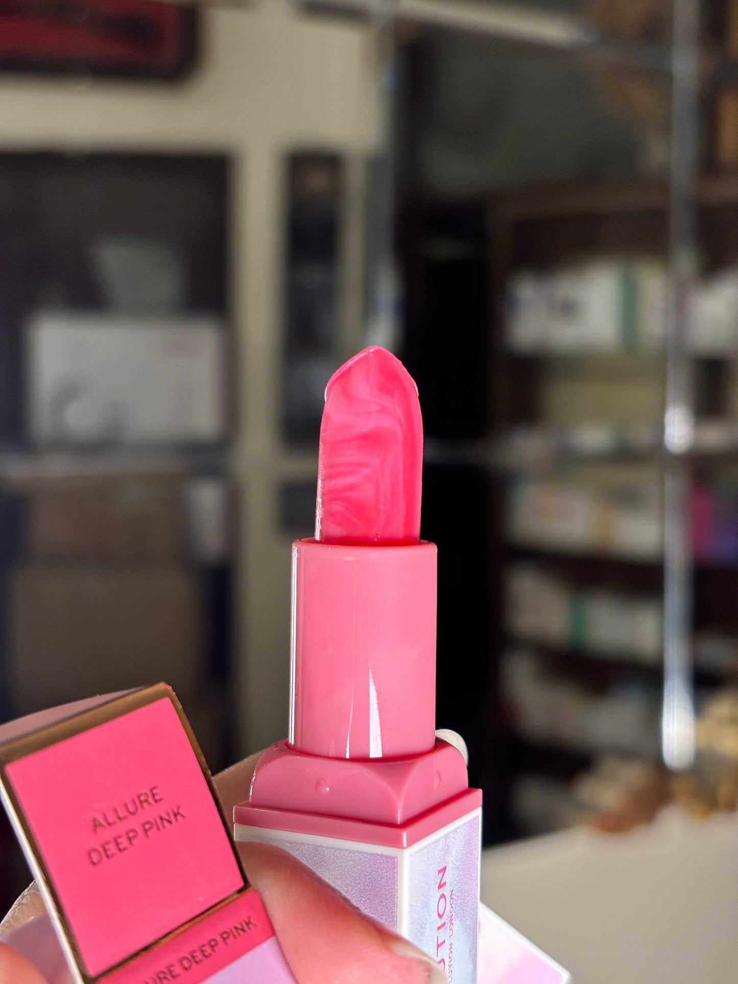 Revolution Candy Haze Lip Balm with Ceramide Shade Allure Deep Pink