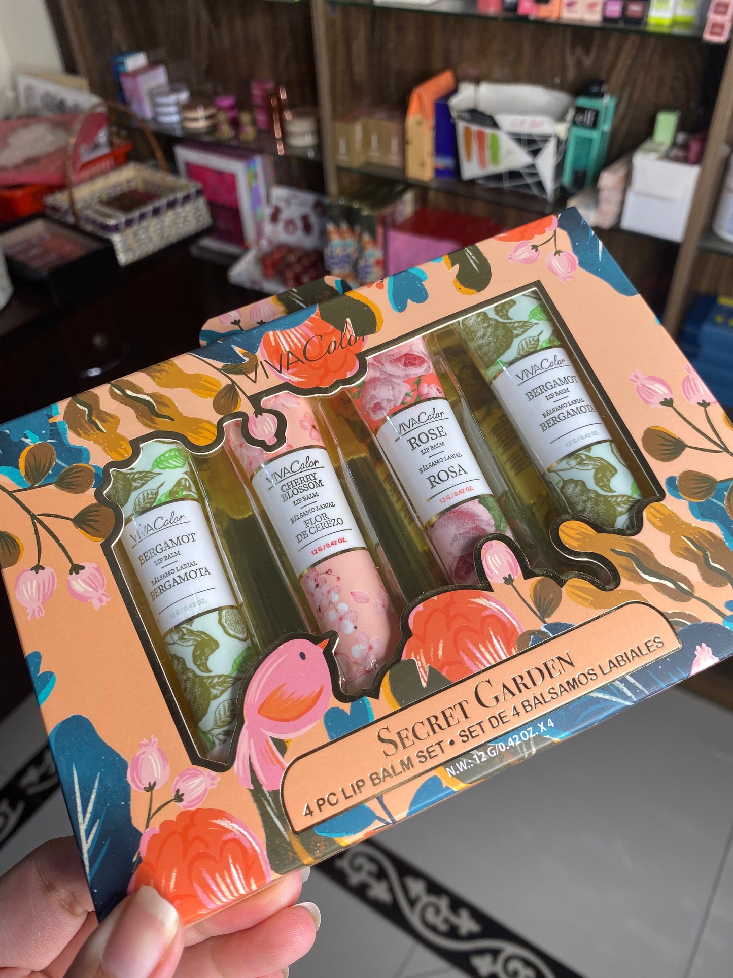 Vivacolor Secret Garden 4pc Lip Balm Set
