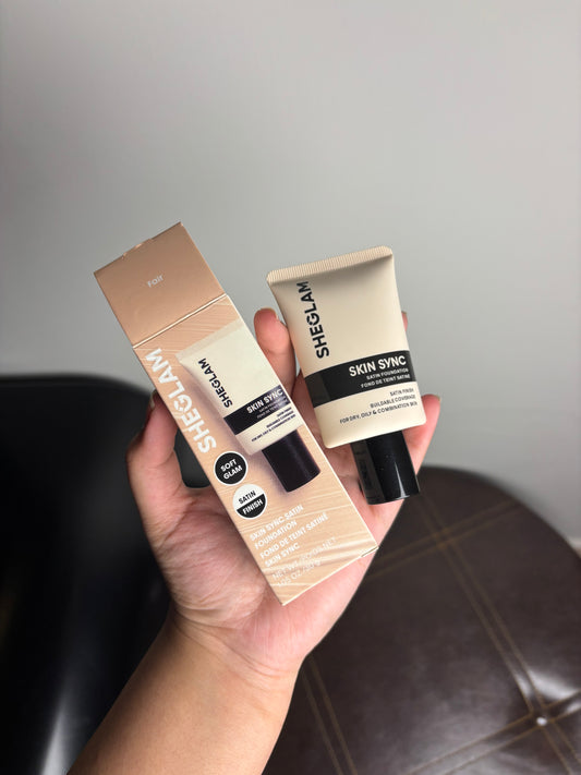 SHEGLAM Skin SYNC Satin Base Fair 30g | Satin Finish Foundation