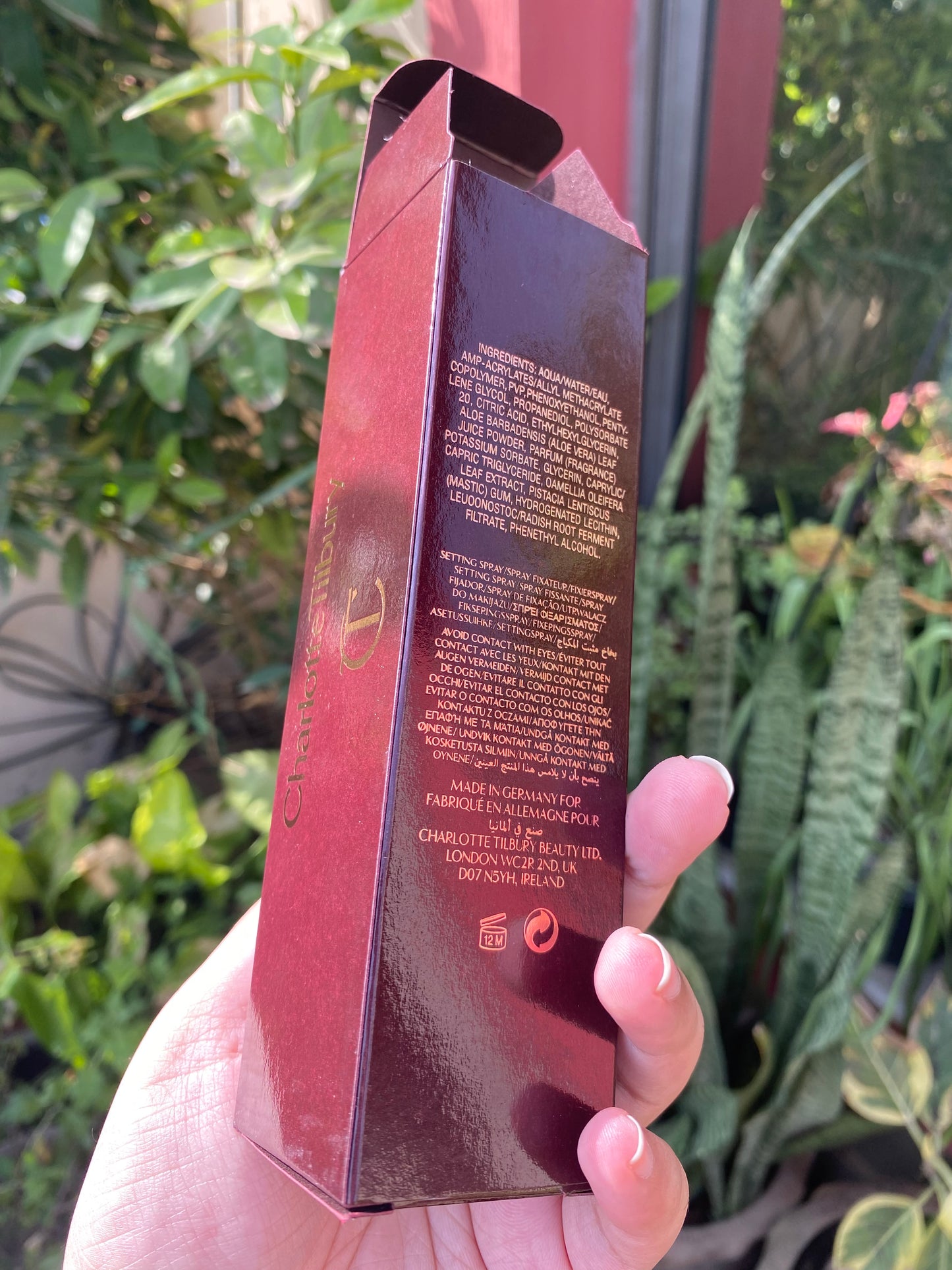 Charlotte Tilbury Air Brush Flawless Setting Spray Party all Night Stay all Day 100ml