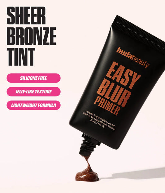 Huda Beauty Easy Blur Sheer Bronze Tint Primer – Bronze Fudge | Glow Primer