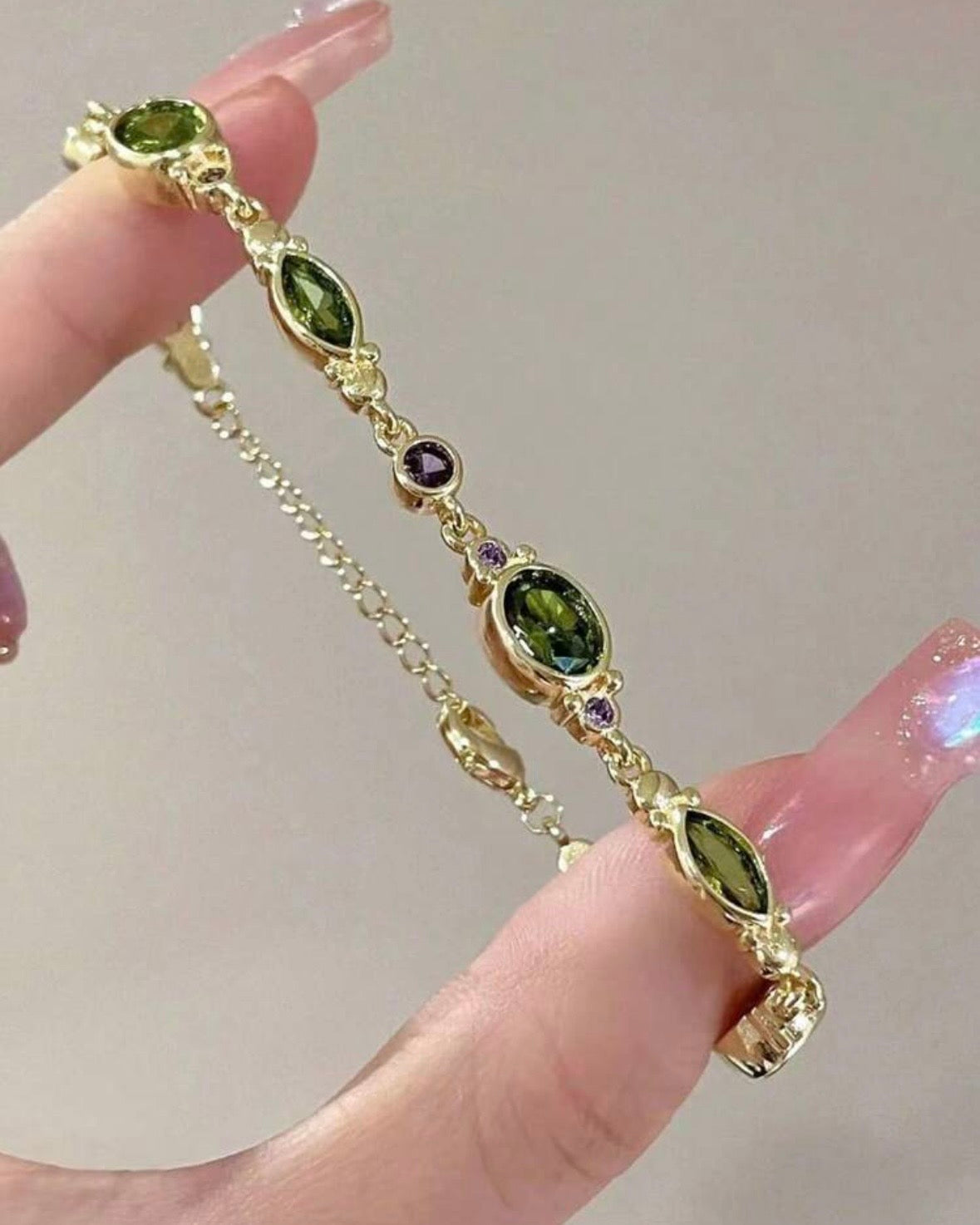 Green & Gold Bracelet