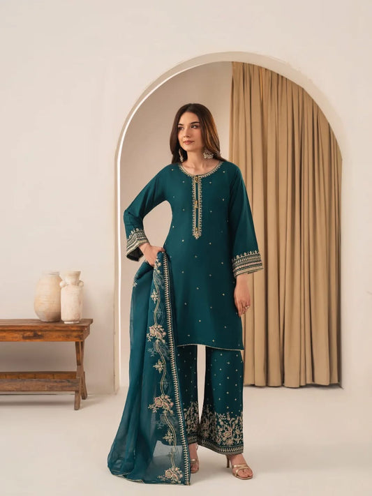 Safira Embroidered 3 Piece