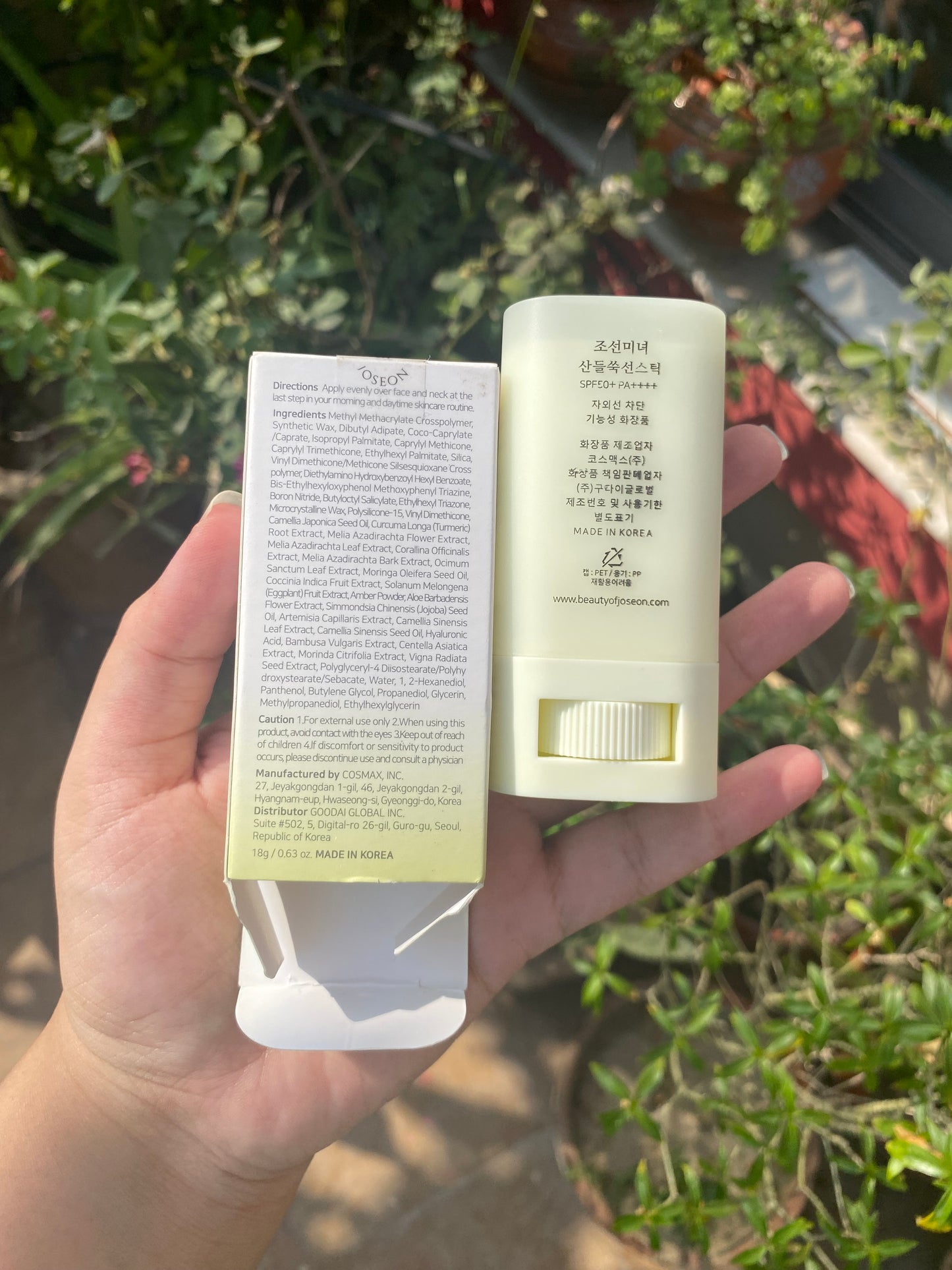 Beauty of Joseon Matte Sun Stick Mugwort+Camelia