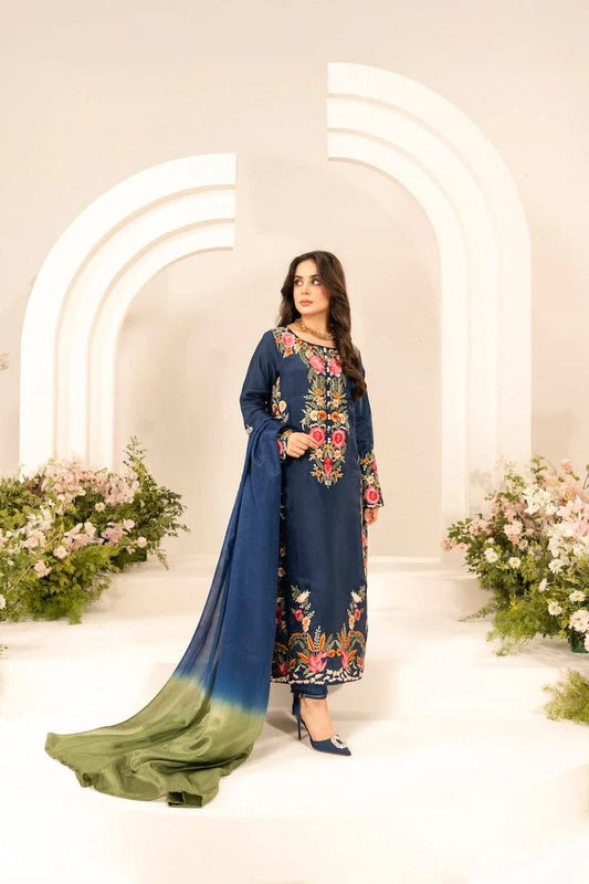 Elara 3 Piece Embroidered