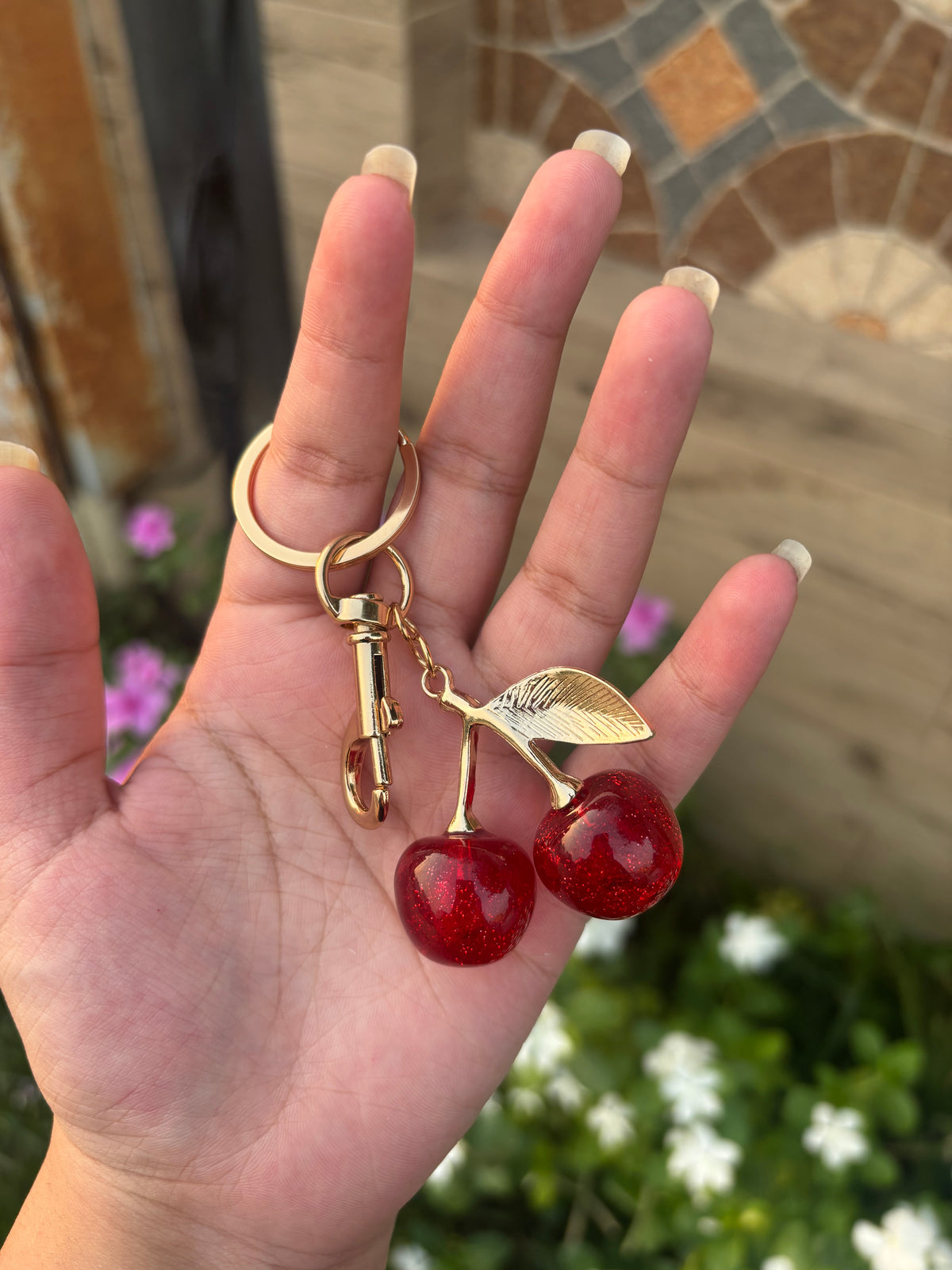 Cherry Keychain / Bag Charm