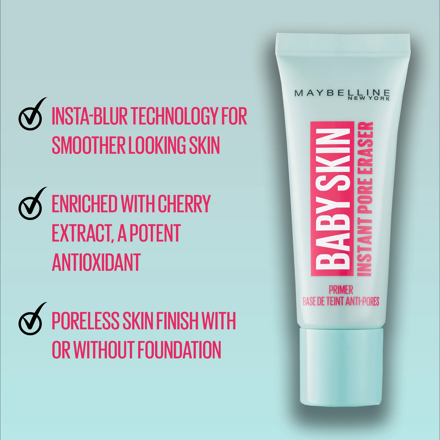 Maybelline Baby Skin Instant Pore Eraser Primer | Pore-Minimizing Makeup Primer