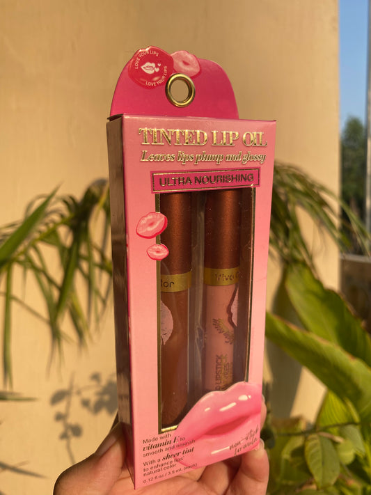 Pack of Tinted Lip Oil Duo So Kissable Lip Gloss