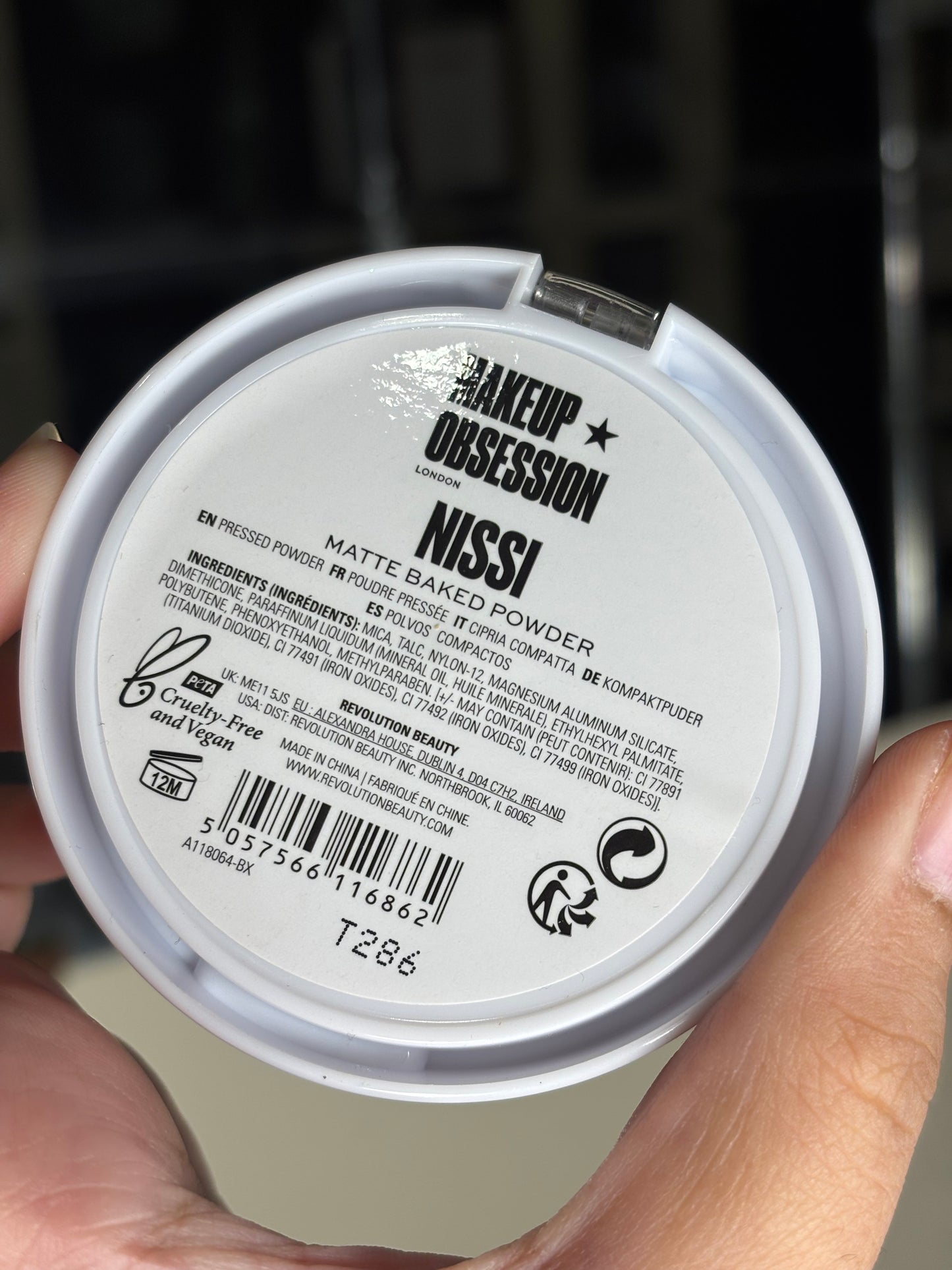 Makeup Obsession Game Set Matte Baked Powder Nissi (Suitable for fair to medium skin tones)