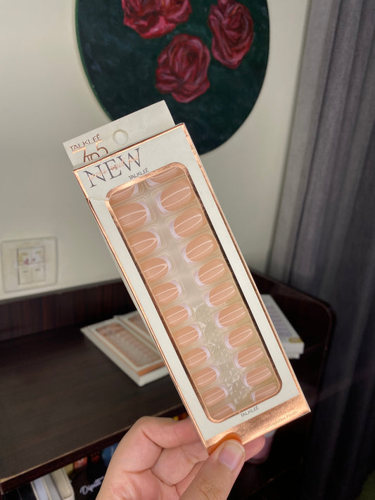 7to5 Nude French Tip Nails