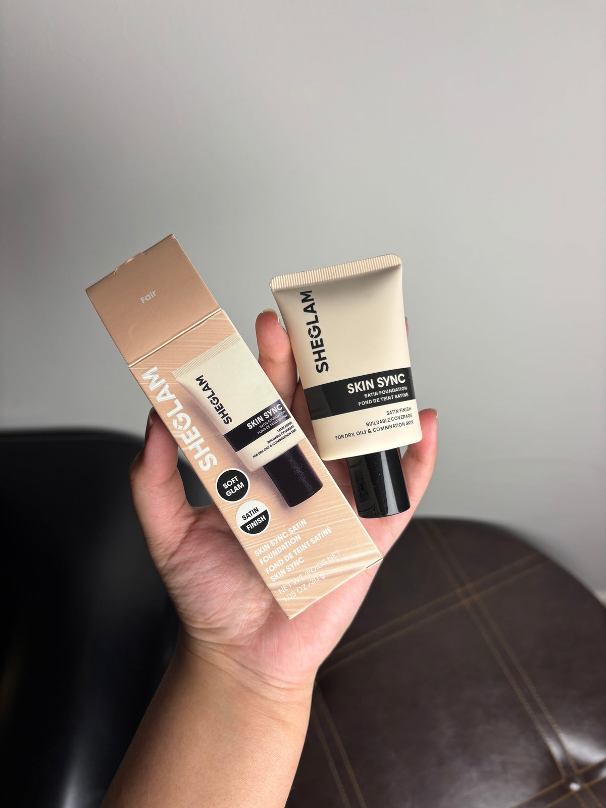 SHEGLAM Skin SYNC Satin Base Fair 30g | Satin Finish Foundation