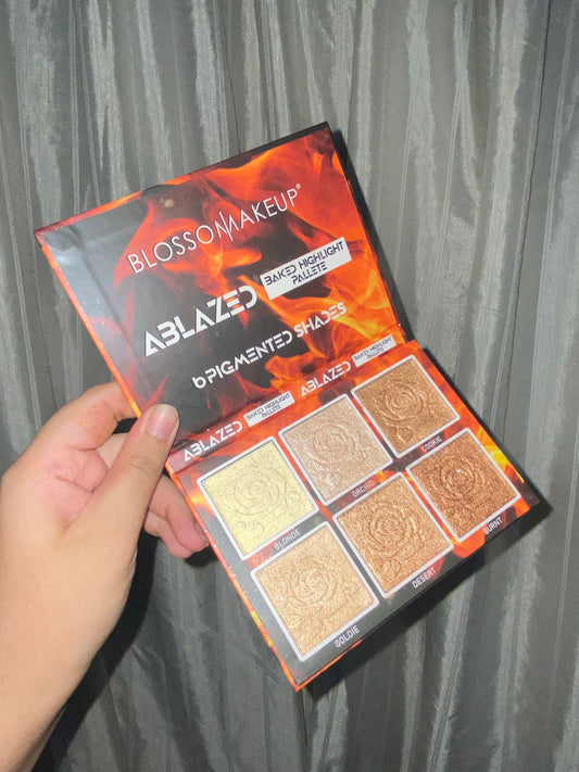 Blossom Makeup Ablazed Baked Highlight Palette