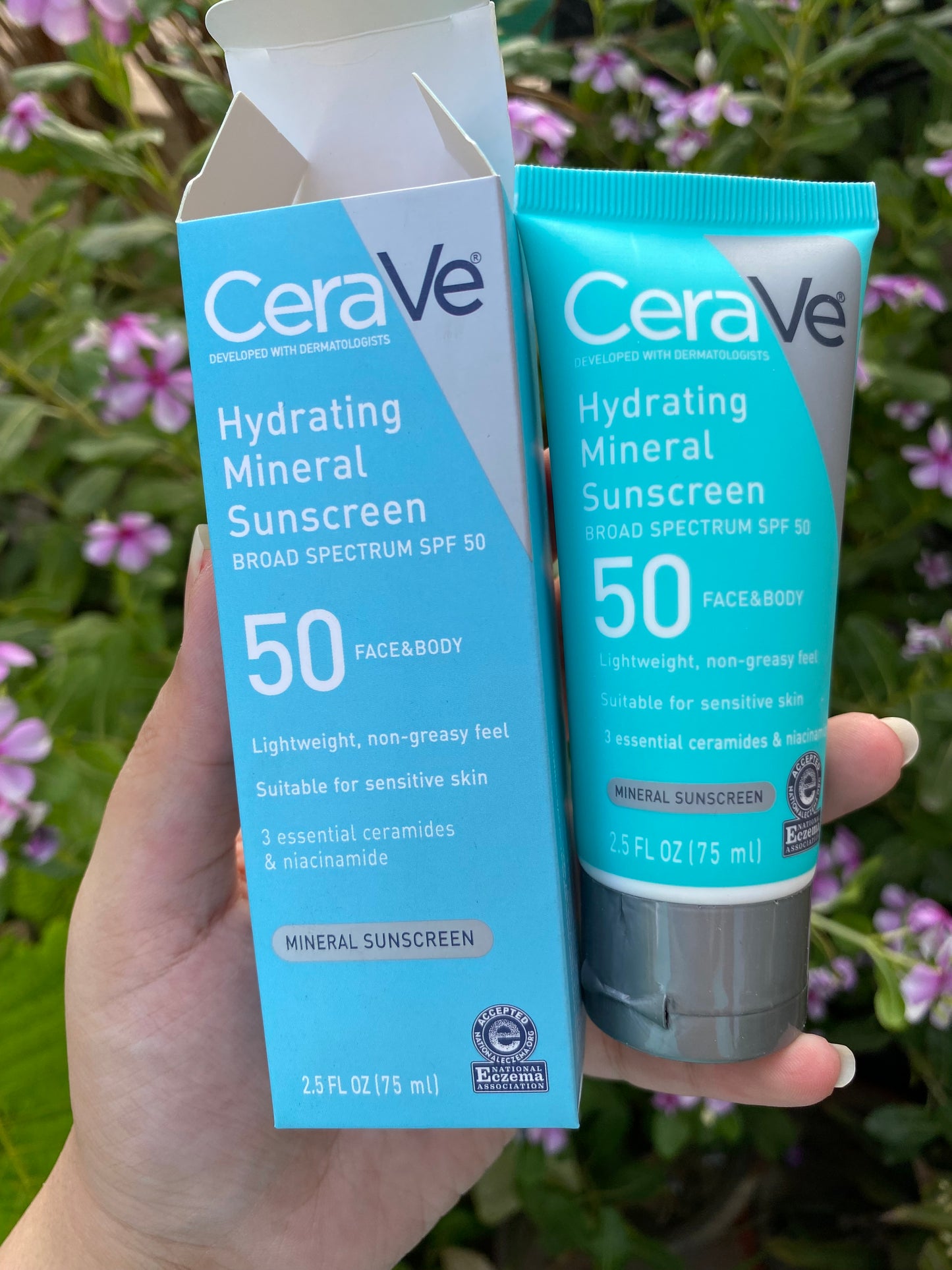 Cerave Hydrating Mineral Sunscreen for Face and Body