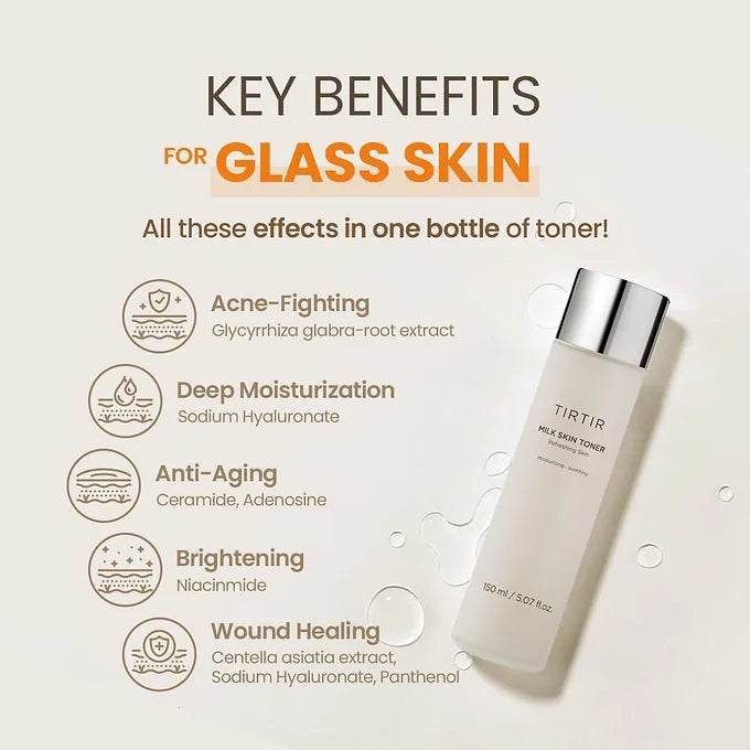 TIRTIR Milk Skin Toner | Hydrating Korean Face Toner for Glowing Skin