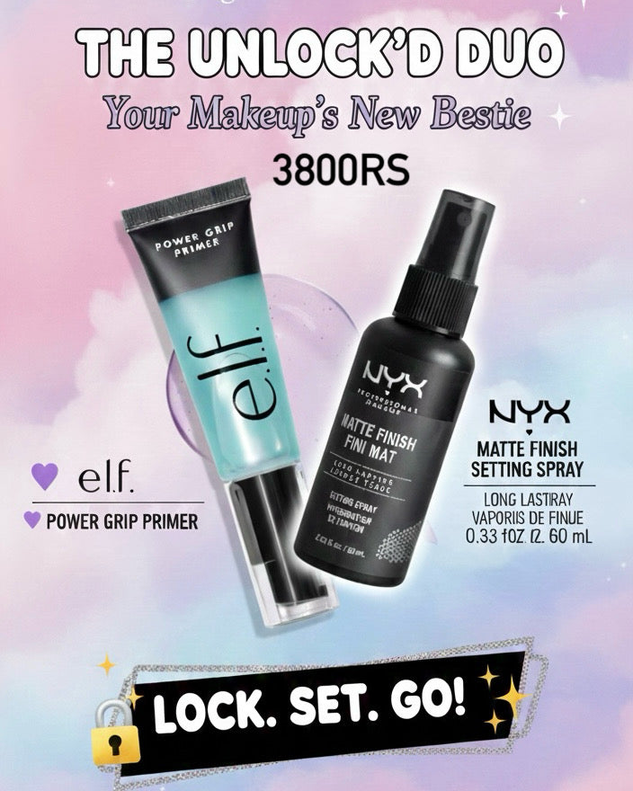 The Unlock Duo — Elf Power Grip Primer and Nyx Matte Finish Setting Spray