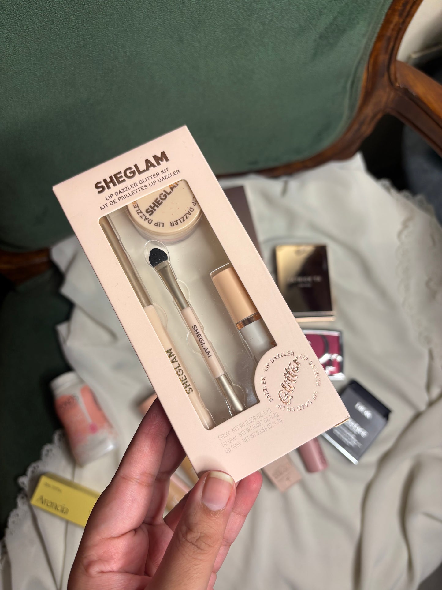 SHEGLAM Lip Dazzler Kit 4 in 1 | Glitter Lip Gloss & Lip Topper Set