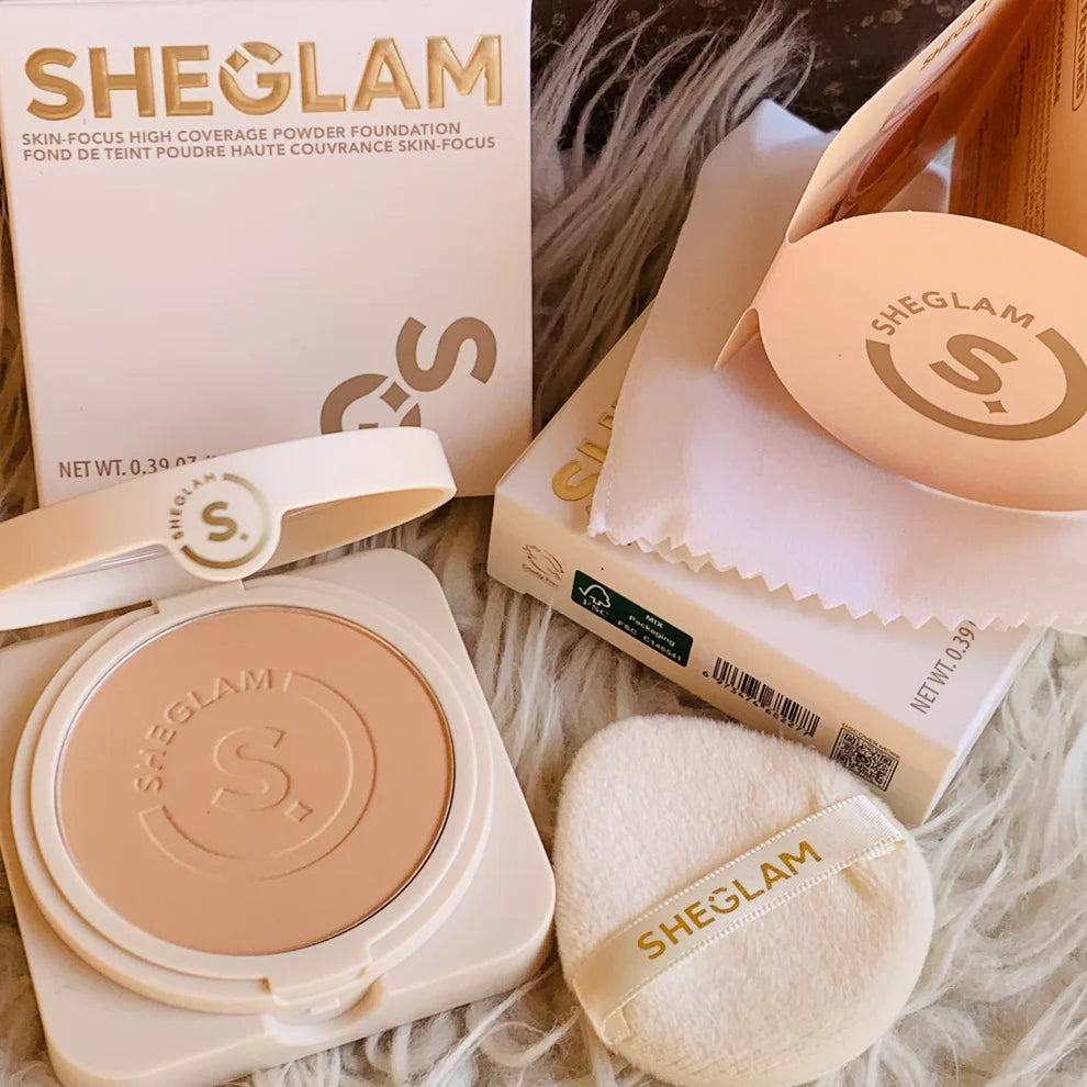 Sheglam Skin Focus High Coverage Powder Foundation Shade Shell