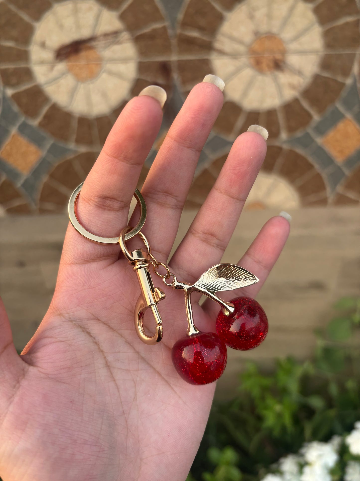 Cherry Keychain / Bag Charm