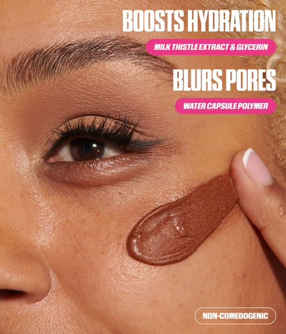 Huda Beauty Easy Blur Sheer Bronze Tint Primer – Bronze Fudge | Glow Primer