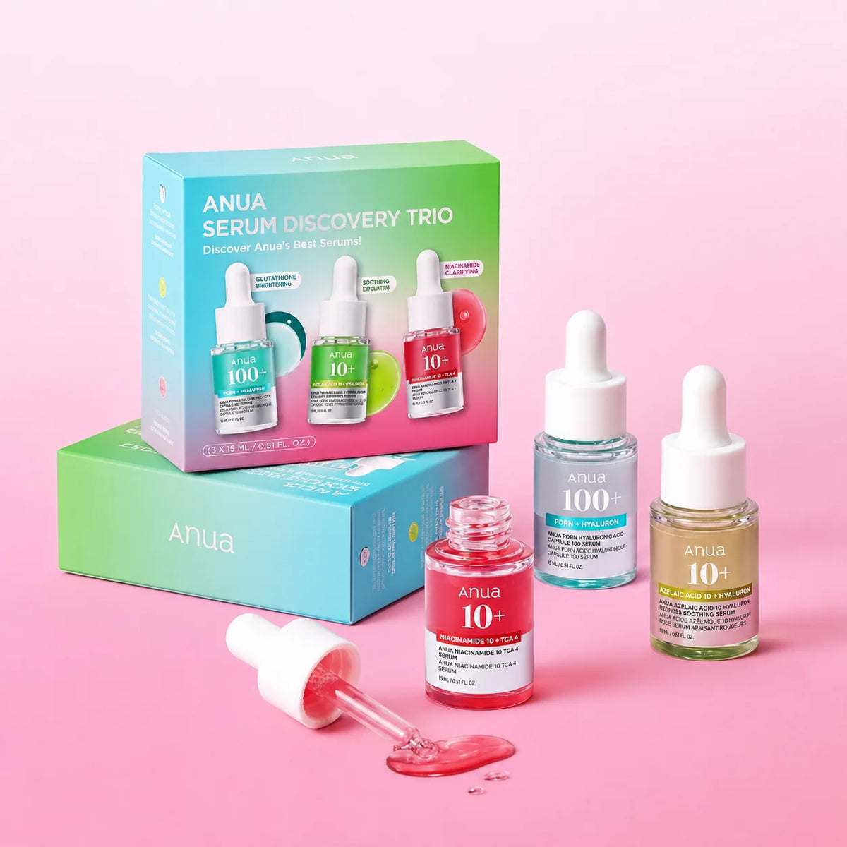 ANUA Serum Minis Discovery Set Trio | Korean Skincare Serums in Pakistan