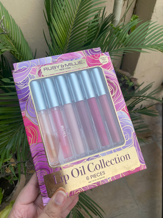 Ruby & Millie Lip Oil Collection Set of 6 Piece
