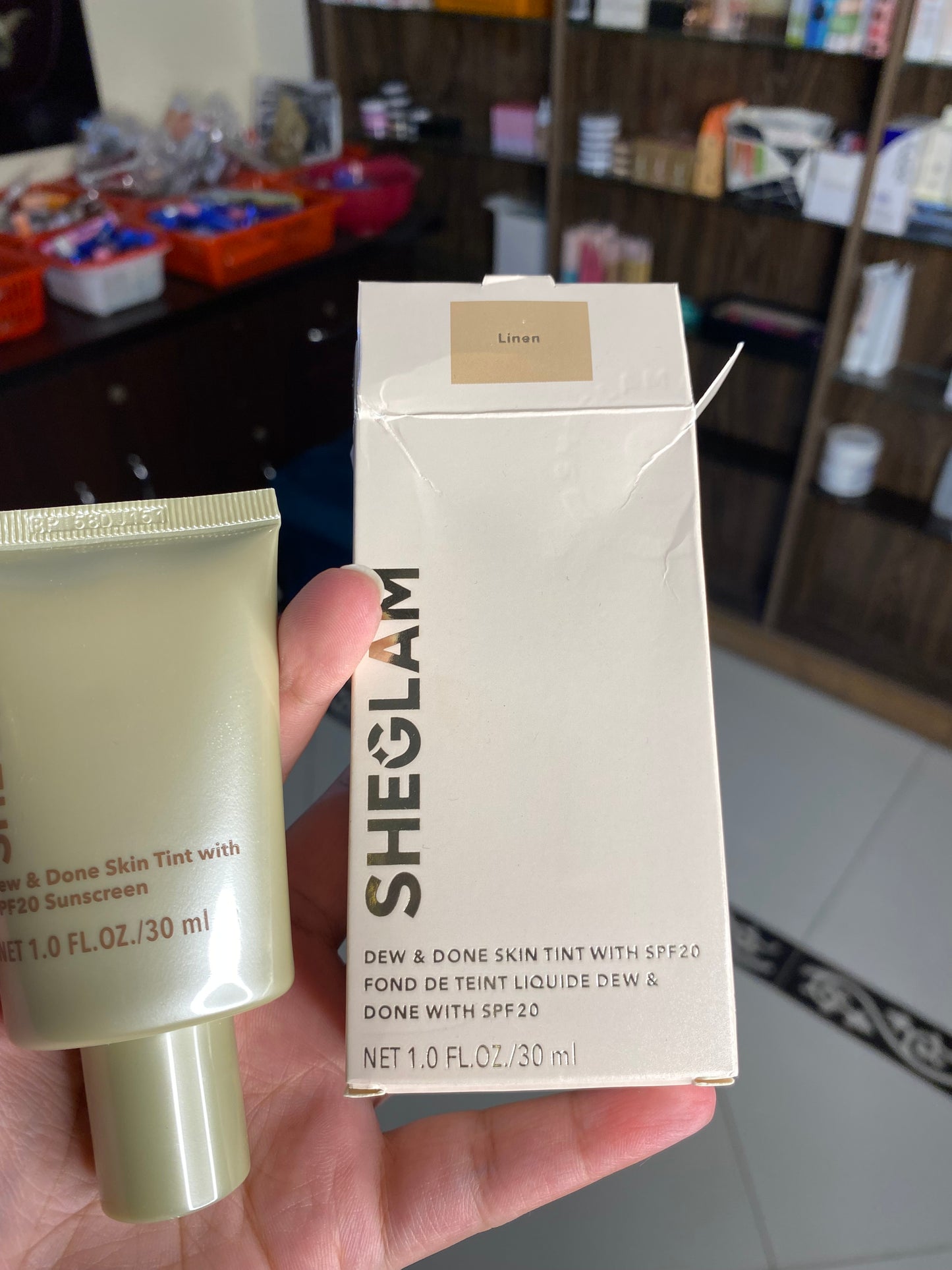 Sheglam Dew & Done Skin Tint with SPF20 Sunscreen Shade Linen