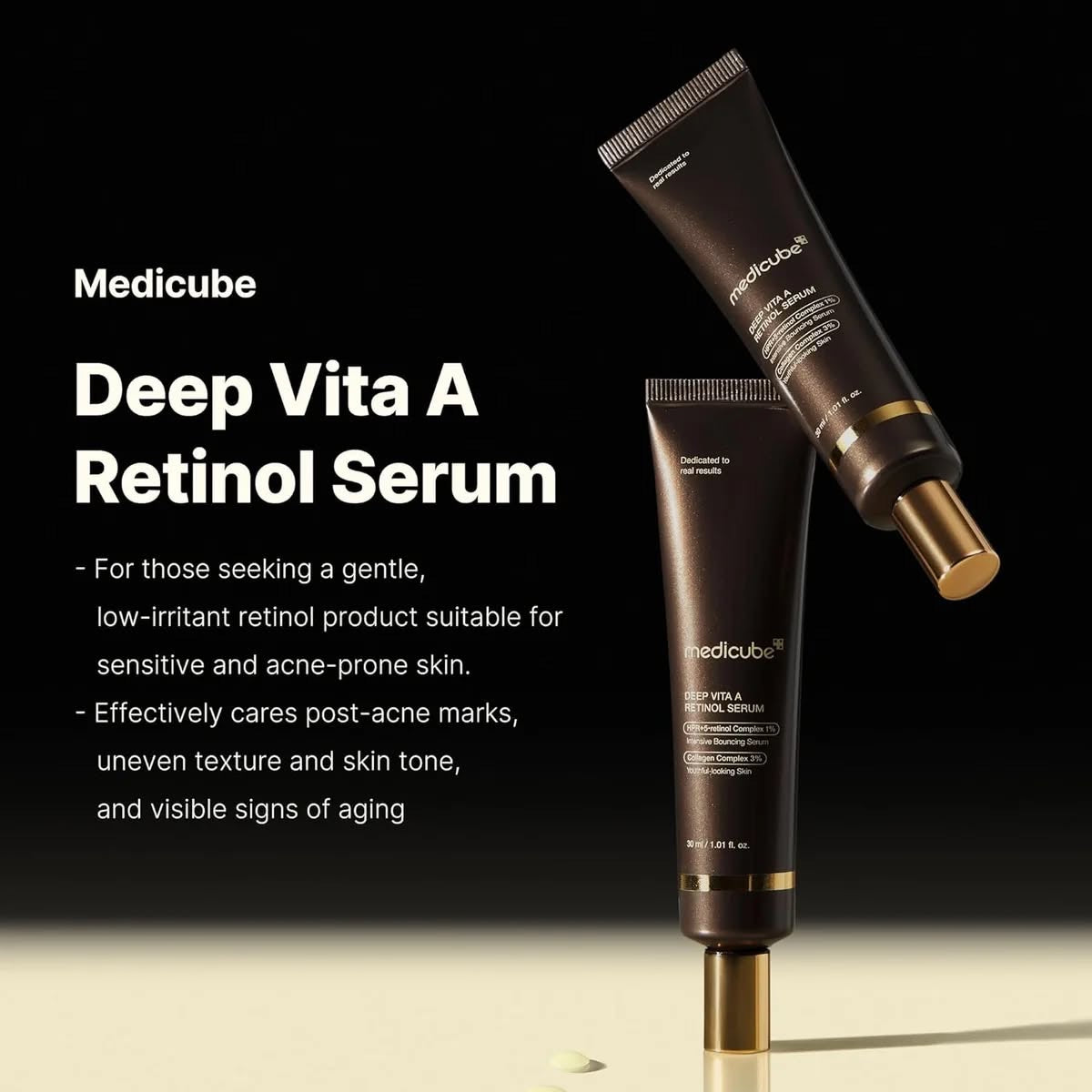 Medicube Deep Vita A Retinol Serum | Korean Retinol Serum for Fine Lines & Texture