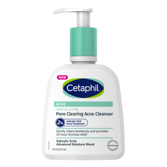 Cetaphil Gentle Clear 2% Salicylic Acid Face Wash 237ml | Acne Cleanser