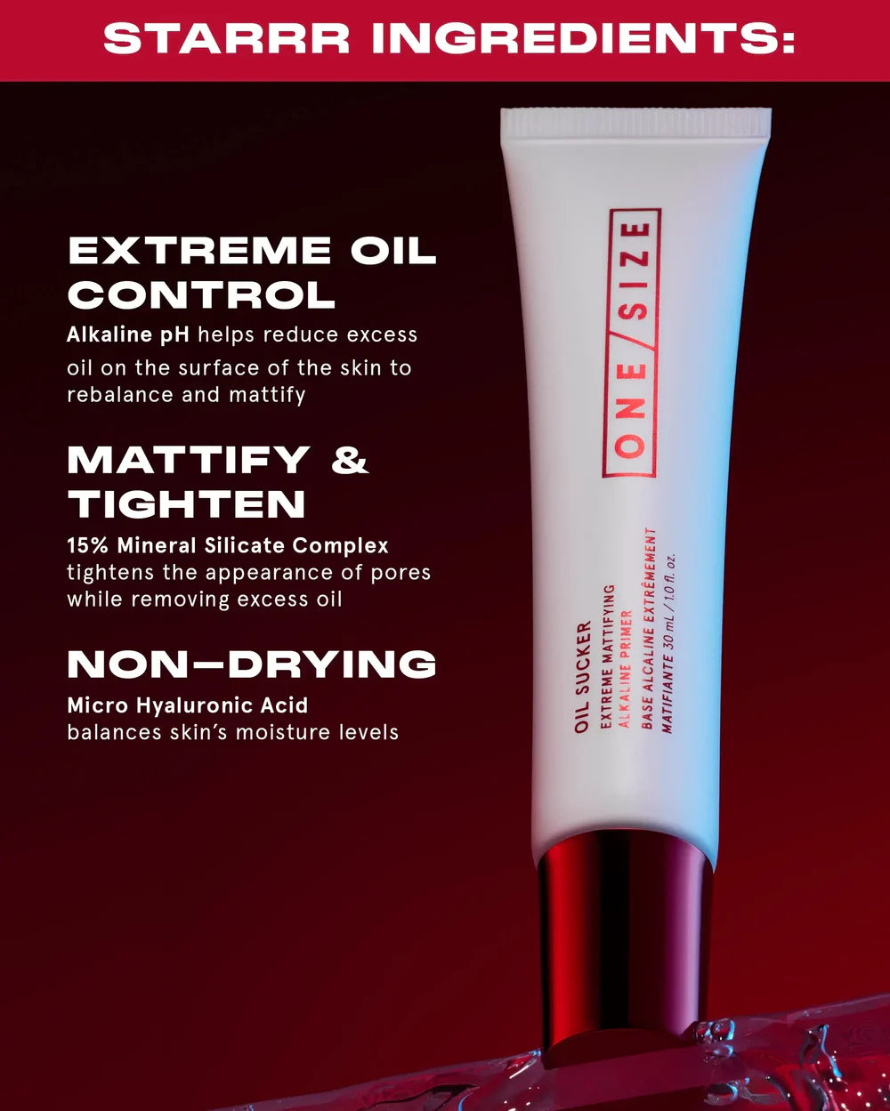 ONE/SIZE Oil Sucker Extreme Mattifying Alkaline Primer | Oil-Control Makeup Primer