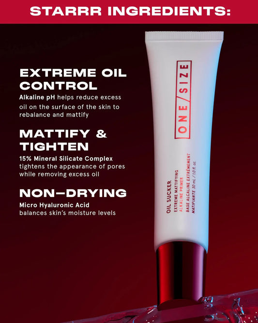 ONE/SIZE Oil Sucker Extreme Mattifying Alkaline Primer | Oil-Control Makeup Primer