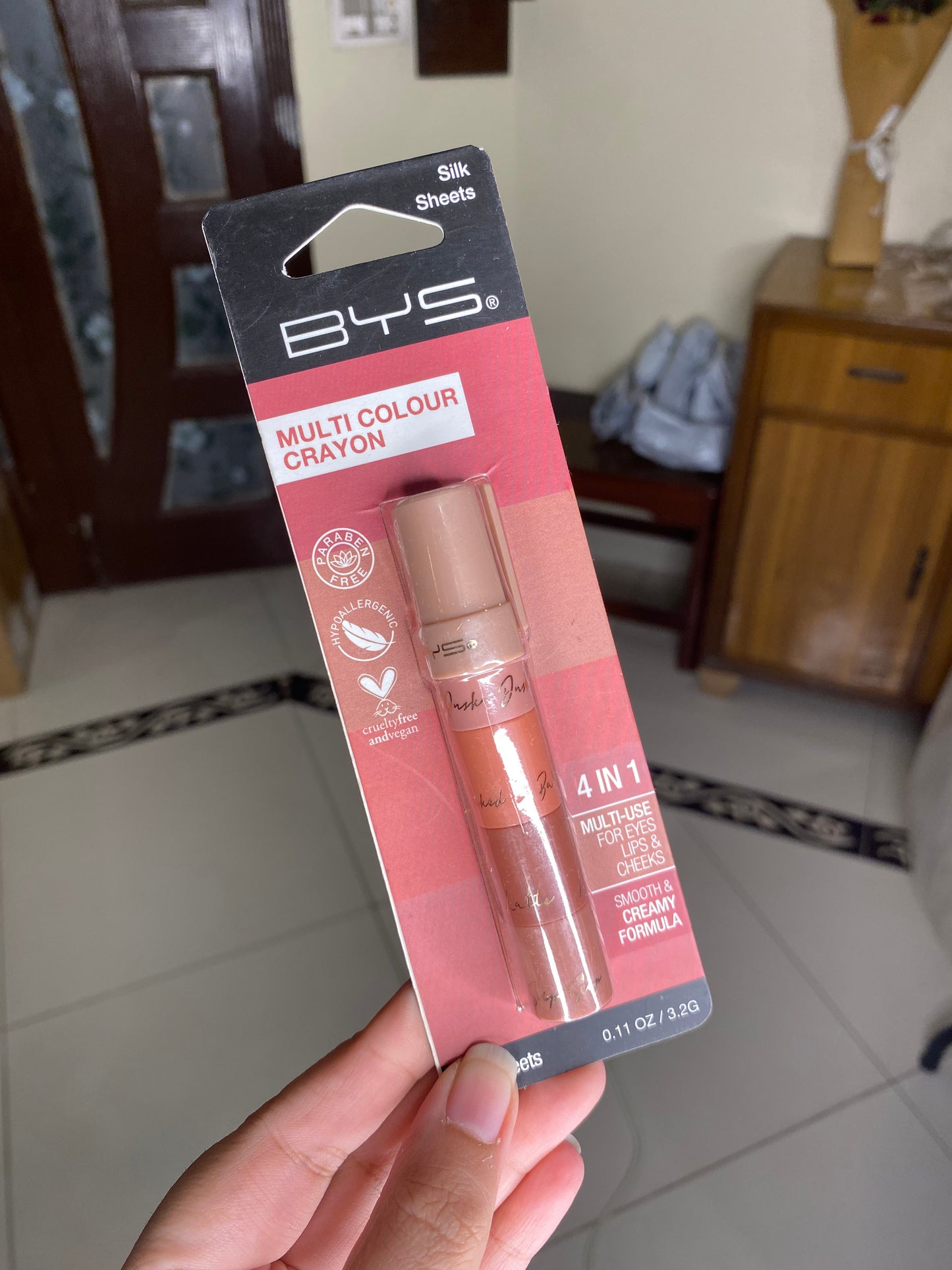 BYS Multi Color Crayon 4in1