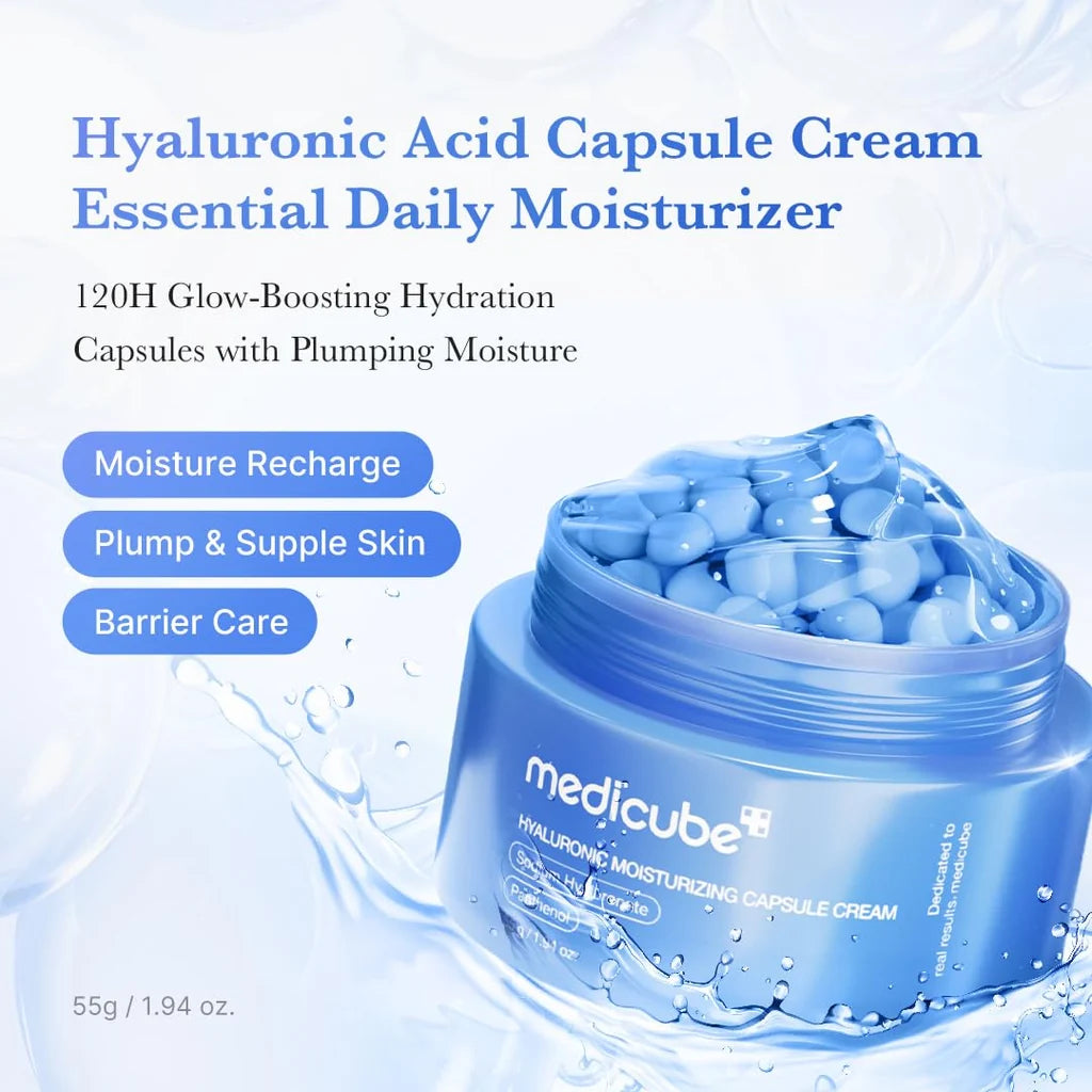 Medicube Hyaluronic Moisturizing Capsule Cream | Korean Hydrating Face Cream