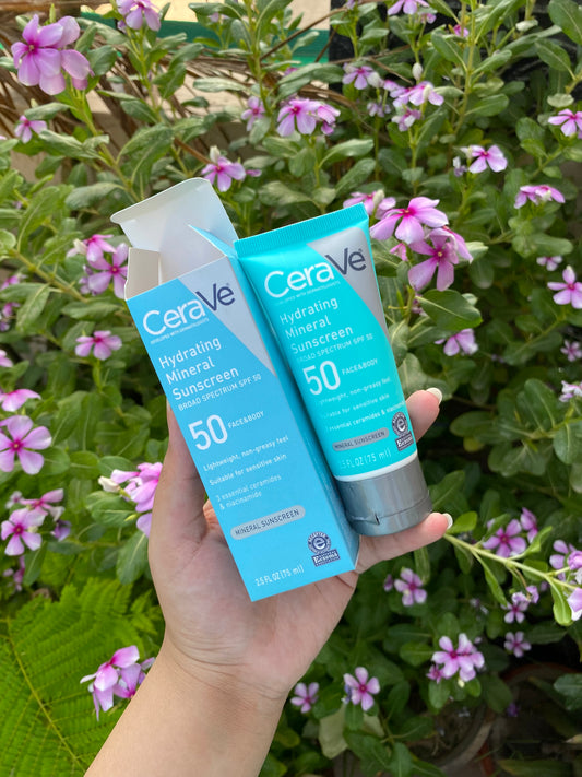 Cerave Hydrating Mineral Sunscreen for Face and Body