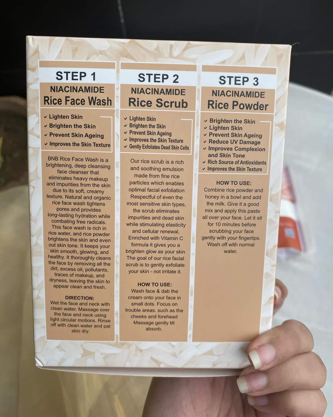 BNB Rice Brightening Glow Kit