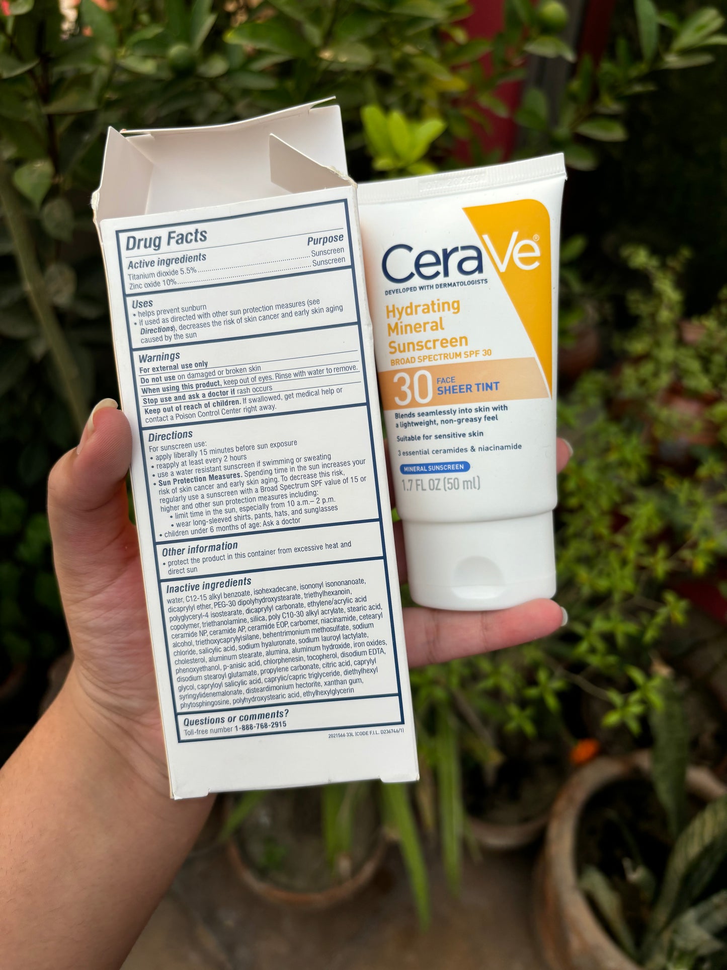 Cerave Hydrating Mineral Sunscreen Spf30 Sheer Tint