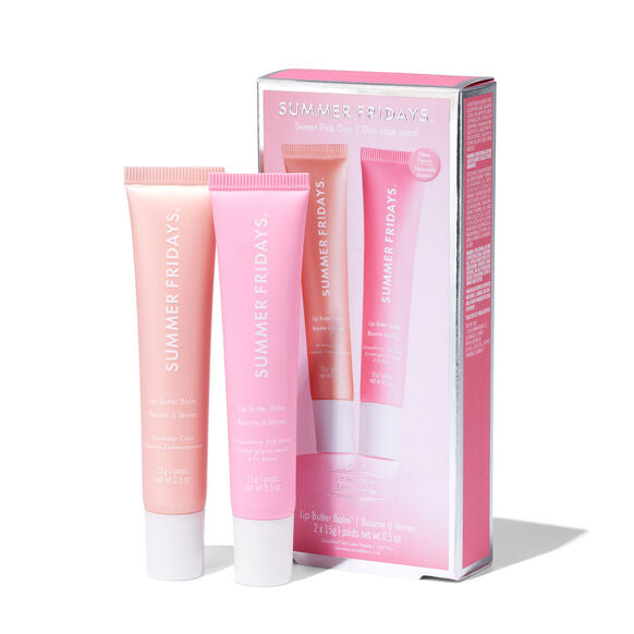 Summer Fridays Sweet Pink Duo Set of 2 | Lip Butter Balm Gift Set