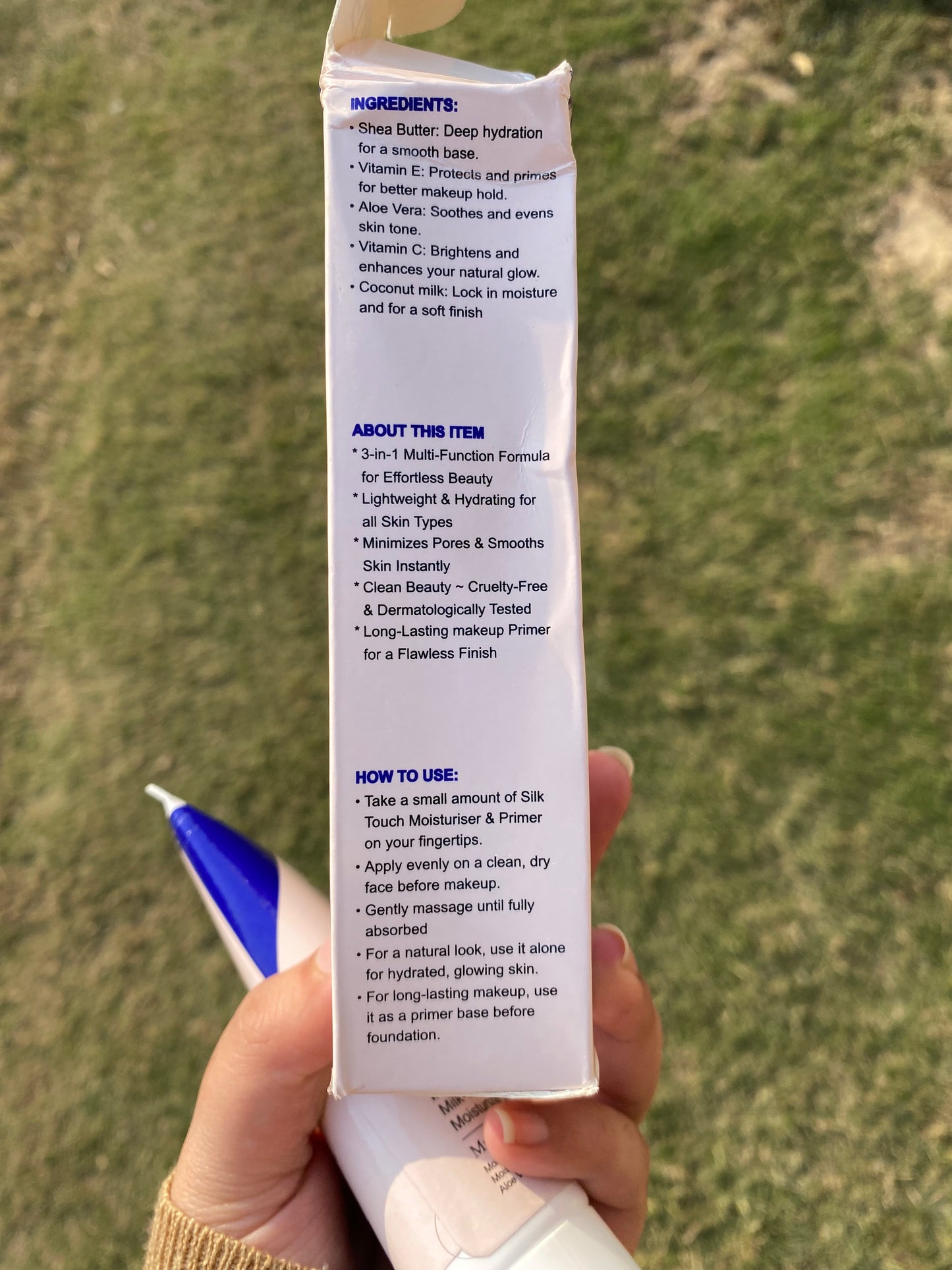 Flicka Silk Touch Moisturiser & Primer