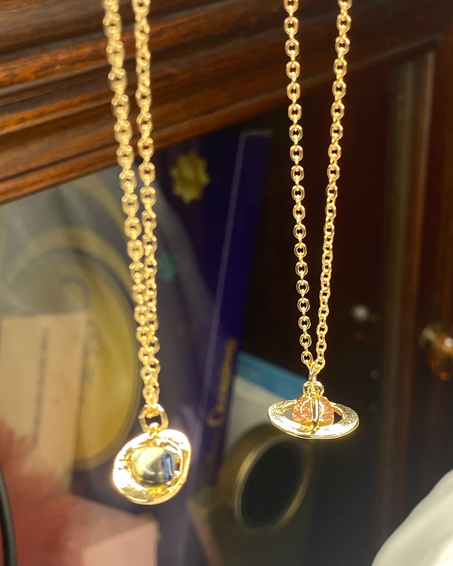 Space set of 2 pendants