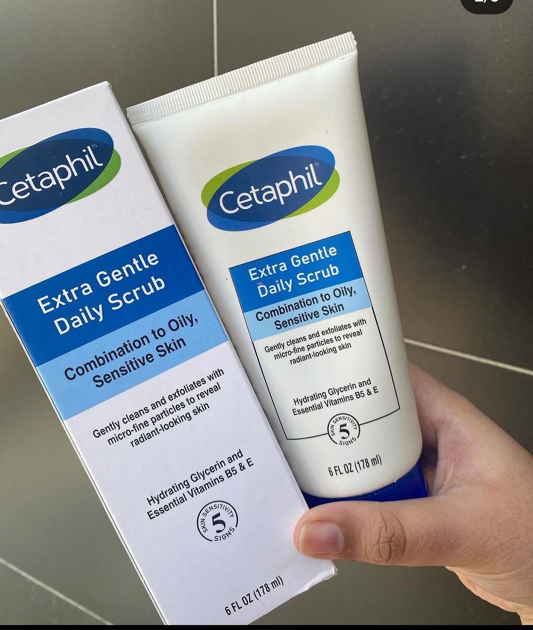 Cetaphil Extra Gentle Daily Scrub for combination to oily sensitive skin