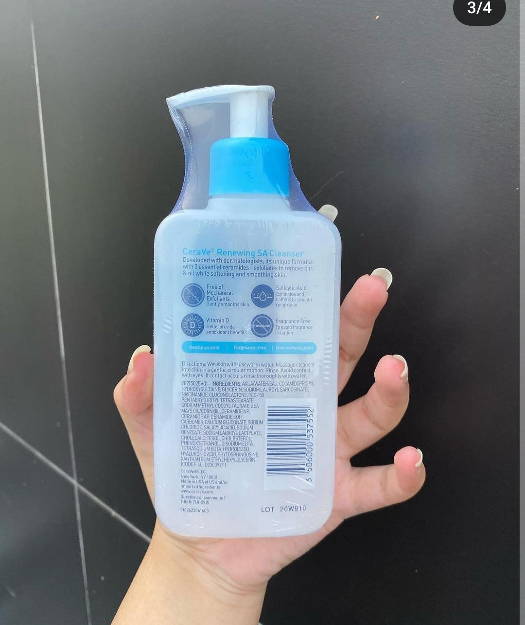 Cerave SA renewing cleanser for normal skin