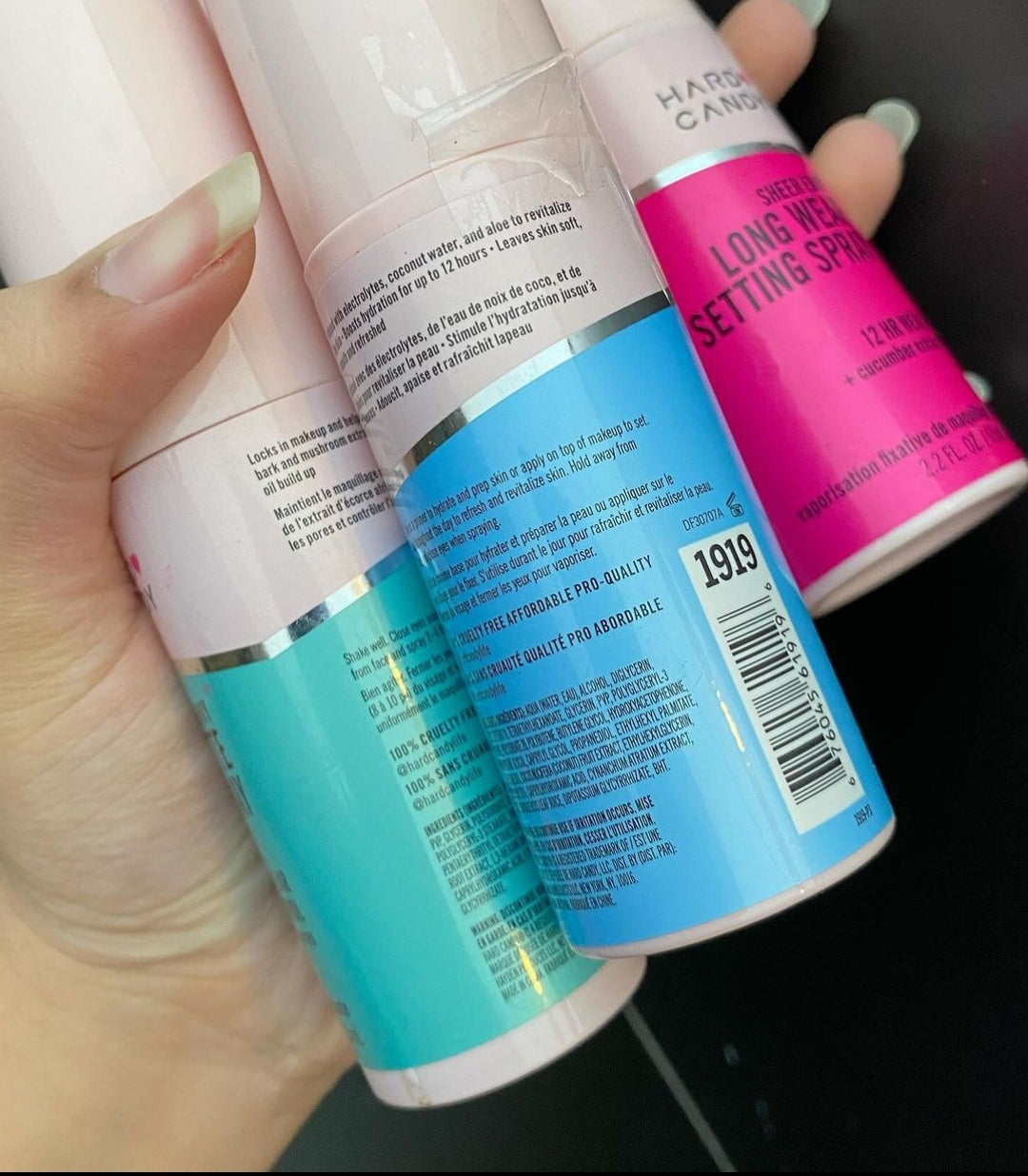 Hardcandy setting spray