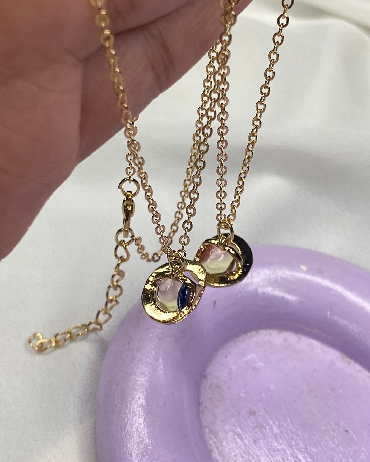 Space set of 2 pendants