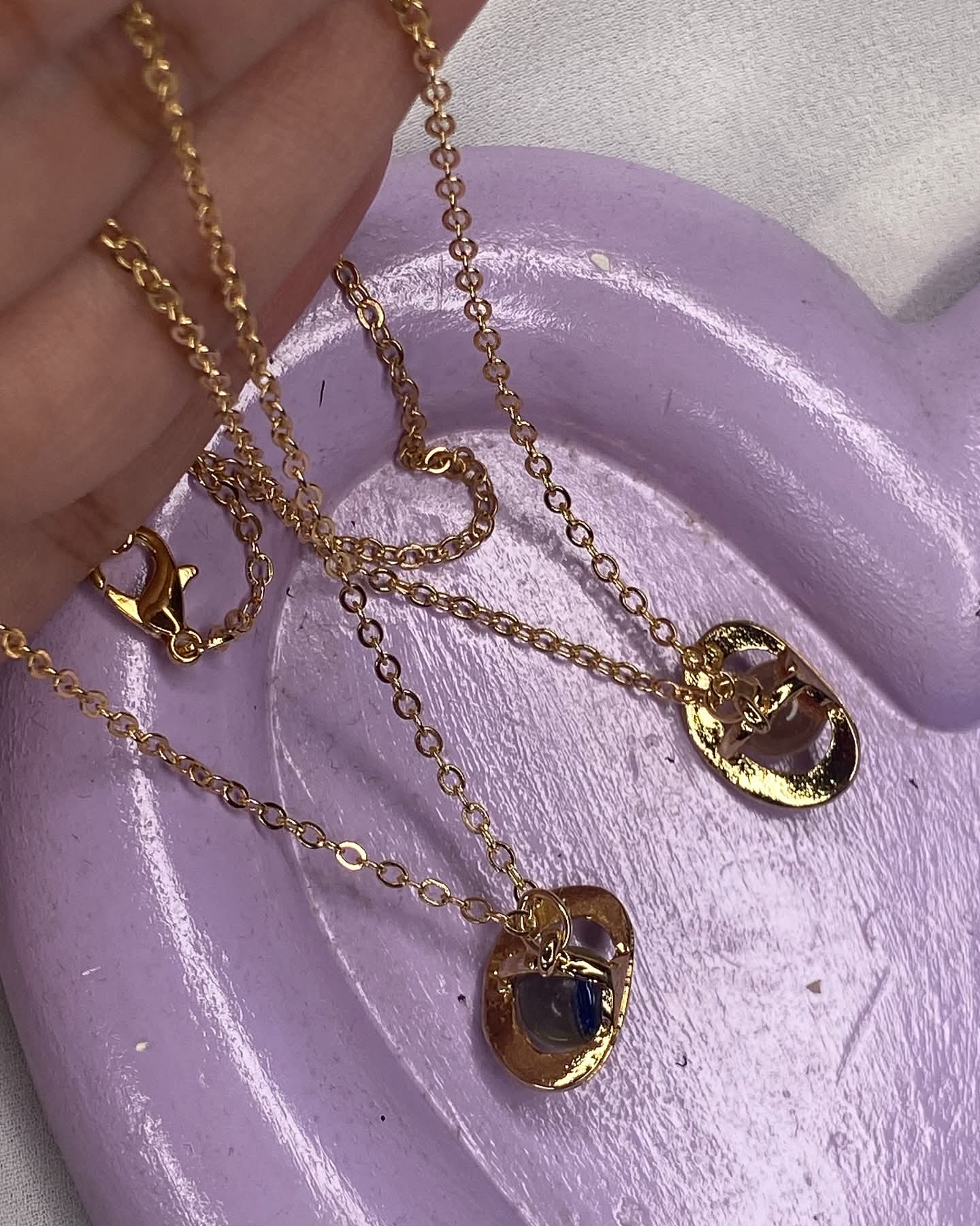 Space set of 2 pendants