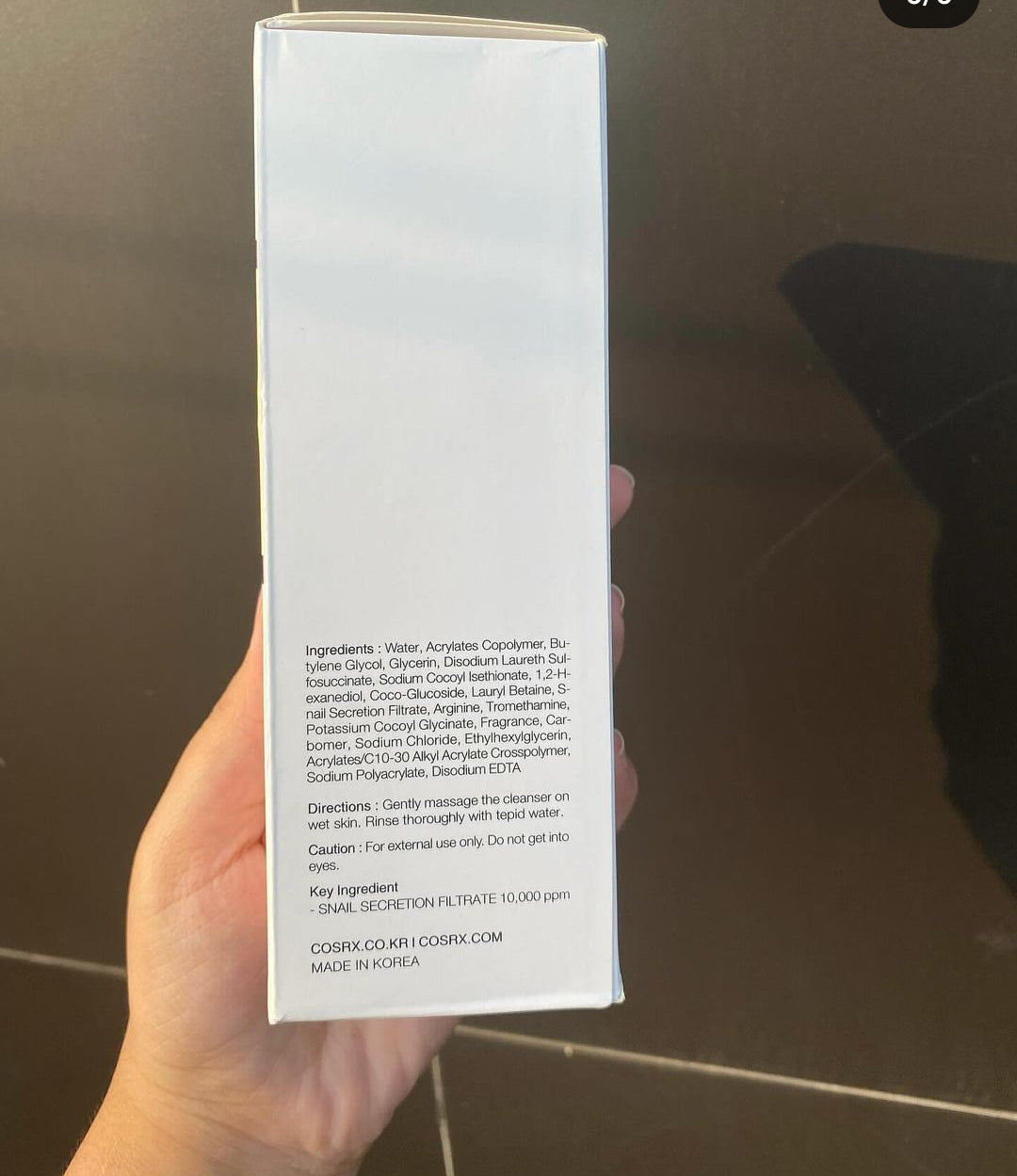 Cosrx Snail mucin gel cleanser