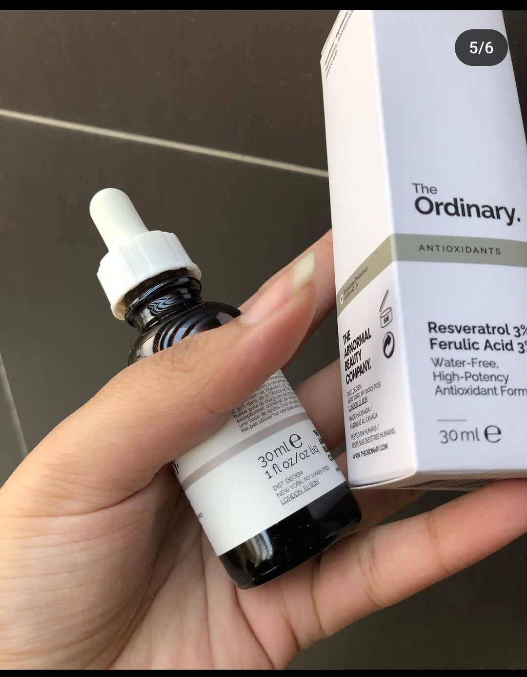 Ordinary resveratrol + ferulic acid