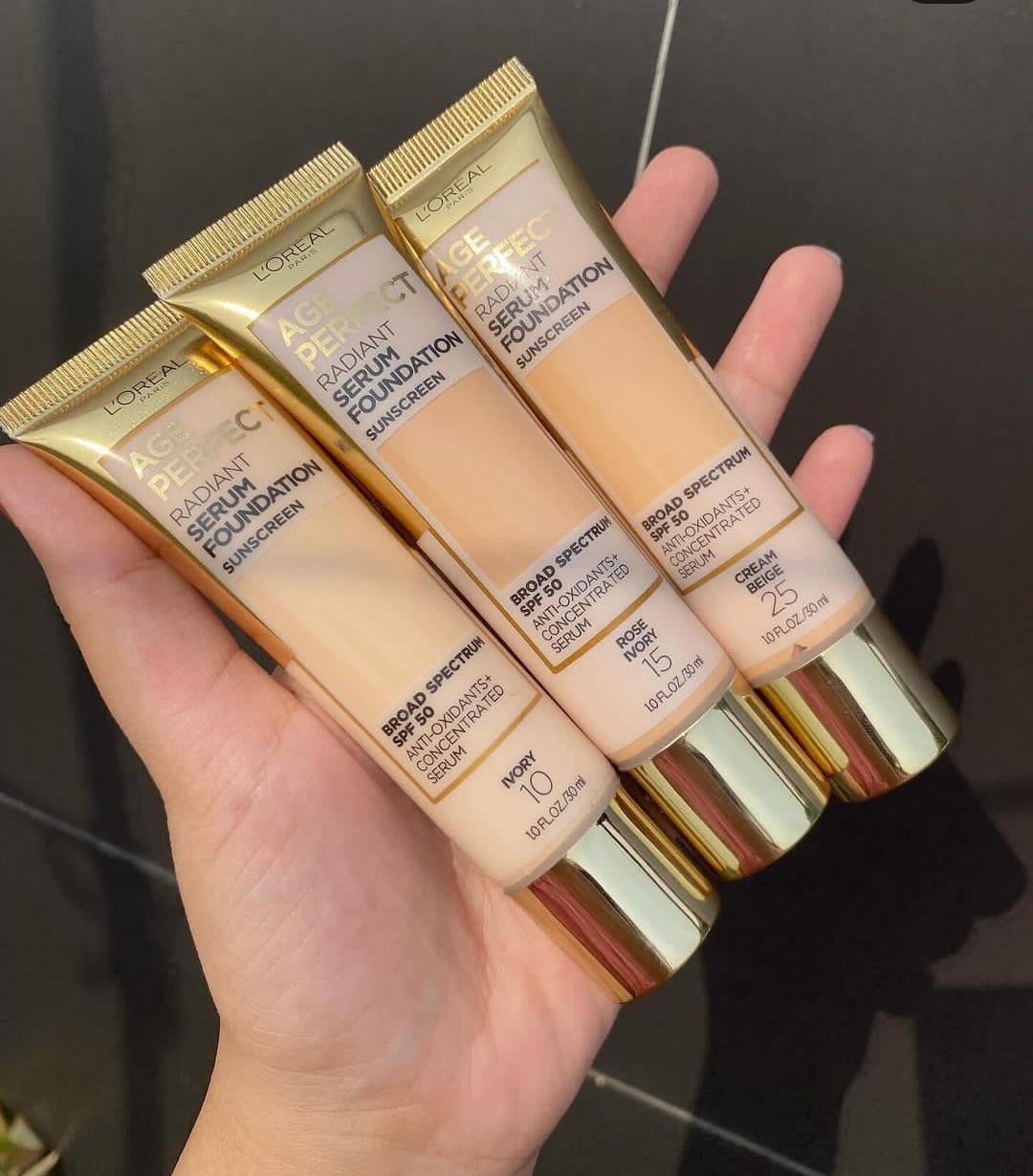 Loreal Age Perfect Radiant Serum Foundation with sunscreen